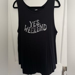 Old Navy Graphic Tank ‘Yes Weekend’